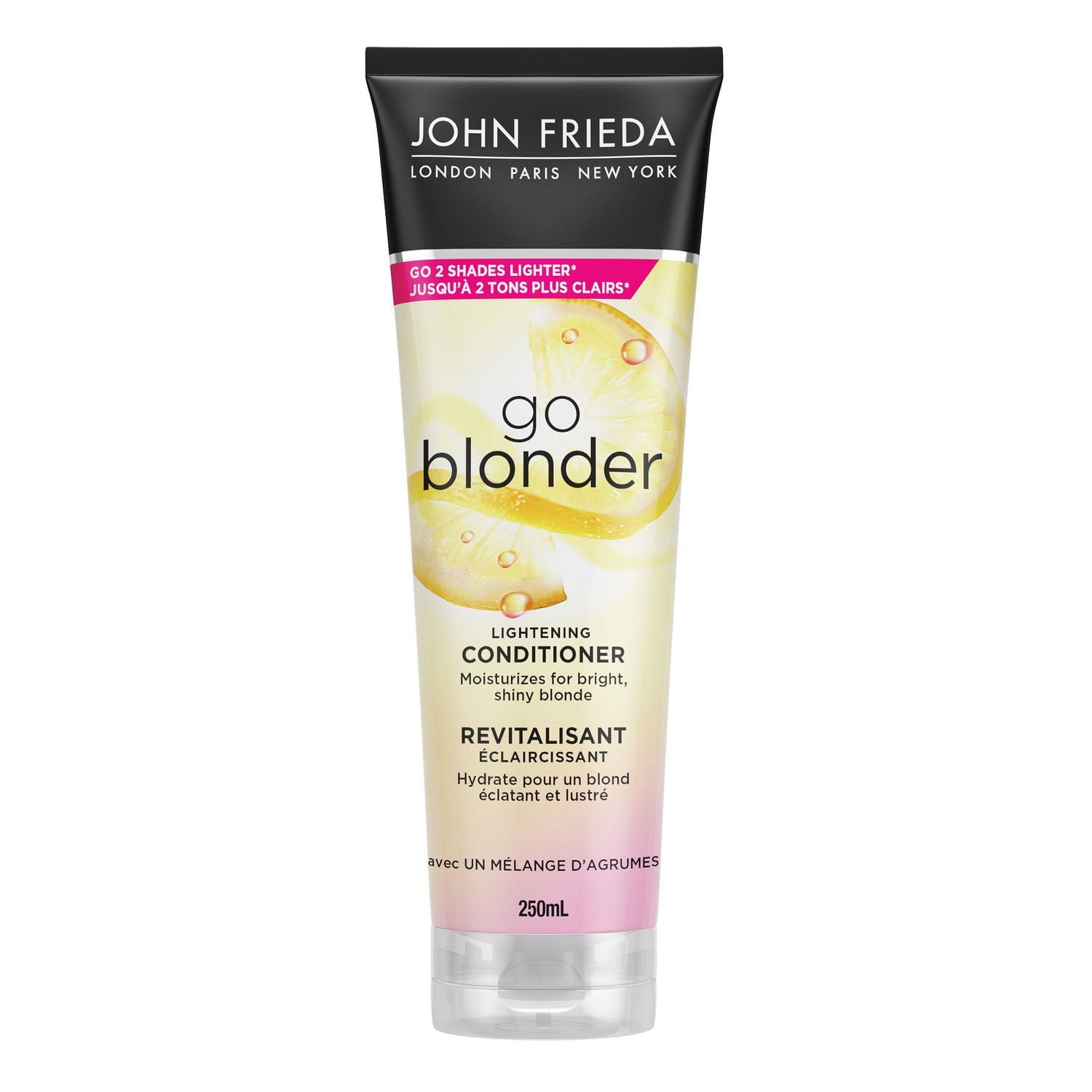 John Frieda Go Blonder Lightening Conditioner for Moisture Restoring and Strengthening Blonde Hair, Lightening Conditioner | 250mL