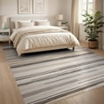 thumbnail image 3 of ODIKA 8'x10' Washable Area Rug Non-Shedding, Easy Care, Outdoorarea Striped Vintage Border Faded Stripe Courtyard Large for King Size Bedroom Under Bed, Master Suite, 3 of 7