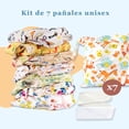 thumbnail image 2 of Pañales Ecológicos de Tela Matilda & Co. 7 Pañales y 7 Insertos Unisex Multicolor Unitalla, 2 of 6
