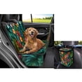 thumbnail image 4 of Pzuqiu Tropical Hibiscus Flowers Dog Car Seat Cover for Back Seat Waterproof Dog Hammock Nonslip Pet Backseat Cushion Cover with Dogs Bandanas Car Garbage, 4 of 6