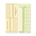 thumbnail image 1 of TOPS Named Days/Overtime Time Cards - 3.37" x 8.25" Sheet Size - Yellow - Manila Sheet(s) - Green, Red Print Color - 100 / Pack | Bundle of 2 Packs, 1 of 2