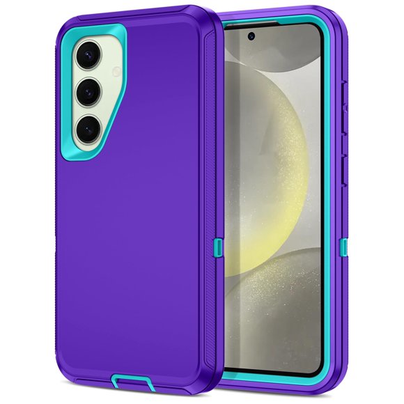 Funda I-HONVA para Samsung Galaxy S24/S25 a prueba de golpes morado/verde