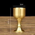 thumbnail image 5 of Vintage Brass Wine Glass Drinking Liquor Tumbler Cup Mug for Party Bar 1.7Oz, 5 of 10