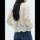 thumbnail image 4 of Camisa Bordada con Botones para Mujer, Blusa Informal de Larga Albaricoque XXL, 4 of 9