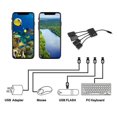 thumbnail image 3 of Bearachild Teléfono inteligente Micro USB Hub 4 puertos teclado lector de tarjetas disco duro u-disk adaptador conector accesorios con Cables de audio/vídeo, 3 of 5