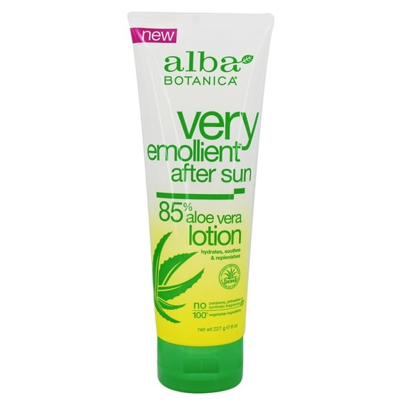 Alba Botanica - Lotion à l'Aloe Vera Very Emollient After Sun 85% - 8 fl. oz.