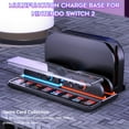 thumbnail image 6 of Charging & Storage Station for Switch 2 2025/Joy Con, 4-in-1 Charger Stand with 8 Game Card Slots, Foldable Portable Design, Charges 4 Joy Con2 Simultaneously with LED Indicator, 6 of 6