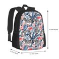 thumbnail image 3 of Daiia Flamingo And Zebra Backpack for Men and Women -Durable Backpack Large Capacity, Water-Resistant Bag with Adjustable Straps and Laptop Compartment, 3 of 9