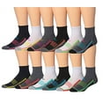 thumbnail image 2 of RONNOX Women's 12-Pairs Running & Athletic Sports Performance Ankle/Quarter Socks WRQ11-AB-ML, 2 of 3
