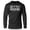 Silver on Black, variant on GYMISH Lifestyle Lightweight Long Sleeve Hooded T-Shirt for Men – Athletic Gym Hoodie, Sport Grey, Small