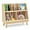 Beige, variant on Costway 5-Cube Kids Bookshelf and Toy Organizer Wooden Storage Bookcase with Wood Legs Natural
