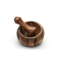 Ironwood Gourmet Olmec Mortar and Pestle, Acacia Wood