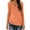 Orange, variant on Women's Shirts Women's Solid Color Long Sleeved Base With Round Neck Casual T-shirt And Pullover Summer Beach Fashion Blouses Tops Plus Size