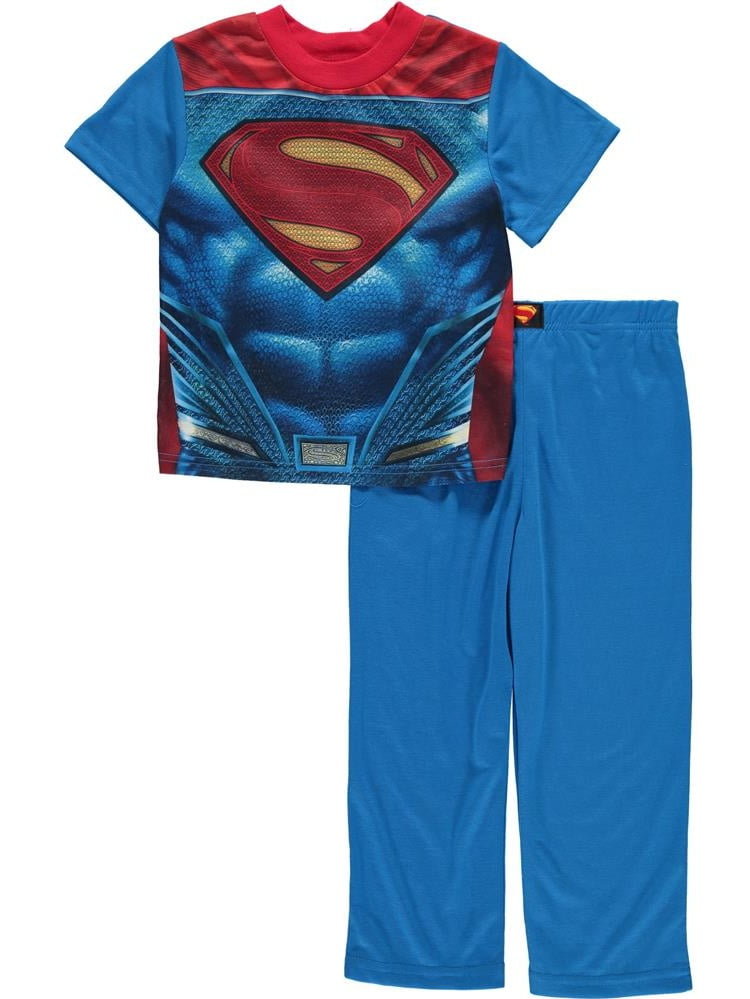 Men's DC Comics SUPERMAN Cotton & Fleece 2 Pc PJ Pajama Set F3092 