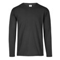 thumbnail image 1 of Playera Cuello Redondo Manga Larga para Caballero, Color Negro, Talla Mediana, 100% Poliéster. Yazbek C1304, 1 of 3