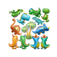 thumbnail image 1 of 12 Pz Globos De Metal De Dinosaurio Gigante Para Decoración Xtellar multicolor, 1 of 4