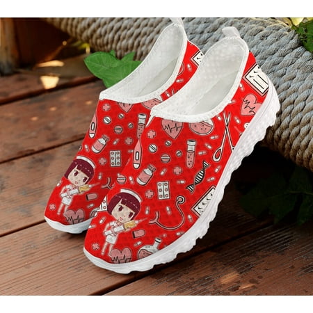 

Medical Sketch Physio Designer Summer Nurse Shoes Woman Flat Sneakers Mesh Footwear Slip On Flats Loafers Women Casual Shoes