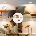 thumbnail image 5 of LED Reading Light for Books in Bed [Wooden Magnetic Rotatable Dimmable] Portable Lights Battery Operated Rechargeable Wireless Night Lamp Wall Mounted, 5 of 5