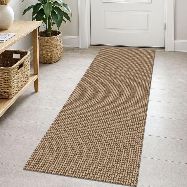 Woven Area Rug x Ft Washable Rugs for Entryway Non Slip Braided Throw Rugs Bedroom Rugs Cotton Entry Rug Cotton Floor Carpet for Bedroom Dining Room Living Room Orange/Tan/