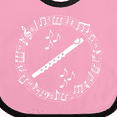 thumbnail image 4 of Inktastic Flute Musician Instrument Gift Boys or Girls Baby Bib, 4 of 4