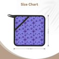 thumbnail image 3 of Sikiie Purple Snowflake Elegance Pot Holders Kitchen Insulation Mats Heat Resistant Pot-Holder Oven Anti-Scald Pads for Cooking Baking, 7.1*7.1inch, 3 of 8