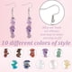 thumbnail image 3 of 10 pares de pendientes colgantes de piedra de chips, coloridos pendientes de turquesa, exquisitos pendientes de jaspe rojo, piedras preciosas naturales, joyas para bodas y cumpleaños., 3 of 7