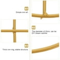 thumbnail image 4 of Miangastore Craft Hoop Rings Golden Iron 2Pcs 11.8X11.8X0.2In, 4 of 8
