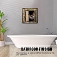 thumbnail image 3 of Nice Butt Black cat Vintage Metal Tin Sign Bathroom Iron Painting Wall Decor for Bathroom Home Bar Coffee Animal Sign Toilet Posters Rustic Wall Art Housewarming Gift 12x12 Inches, 3 of 6