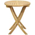 thumbnail image 6 of Sunnydaze 23" Teak Folding Round Outdoor Bistro Table, 6 of 6