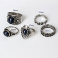 thumbnail image 3 of 5Pcs/Set Bague en Alliage de Pierre Bleue Vintage Femmes Charmant Bijoux, 3 of 8