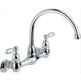 thumbnail image 1 of Delta P299305LF Two Traditional Lever Handle Wall Mount Kitchen Faucet in Chrome, 1 of 1
