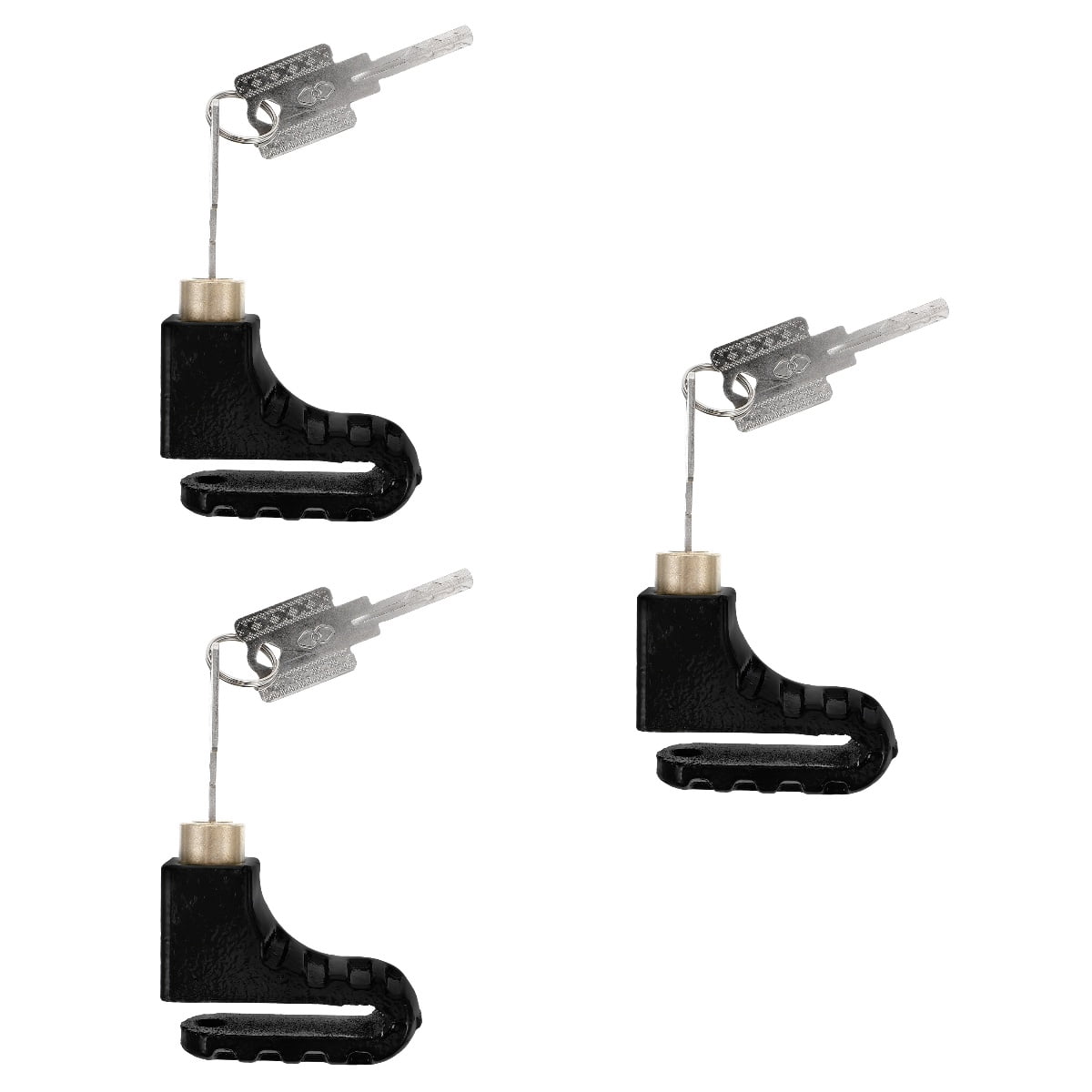 LIFKOME Anti-Theft Disc Lock, Small Metal Alloy for Bicycles and Motorbikes, 3Sets