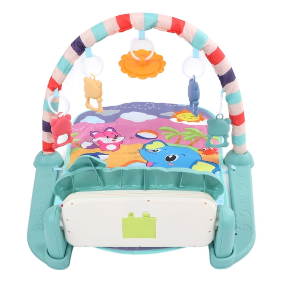 Baby Gym Playmat Piano Mejora Las Habilidades Motoras Estimulación Sensorial Aprendizaje Kick Musical Play Piano Mat Con Juguetes Coloridos Calma Al Bebé Para