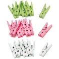 thumbnail image 1 of Weddingstar 7038-08 Mini Wooden Clips- White, 1 of 2