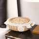 thumbnail image 4 of Wicker Rattan Storage Basket with Lid Room Decor Toy Debris Finishing Storage Tool Storage Basket S, 4 of 5
