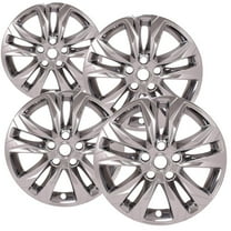 Set of 4 17 inch Chrome ABS Wheel Skins Compatible with 2021 - 2023 Chevrolet Trailblazer LS; 2021 - 2023 Chevrolet Trailblazer LT Impostors for 60004441 Wheel Series
