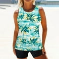 thumbnail image 5 of TAGOLD Plus Size Swimsuit for Women,Women Classic Print High Neck Tops Bathing Suit Tops For Tank Tops Swimsuits, 5 of 5