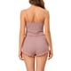 thumbnail image 3 of Conjuntos de pijama para mujer INSPIRE CHIC, camisetas de punto con pantalones cortos, 2 piezas, ropa de dormir XL color rosa loto, 3 of 5
