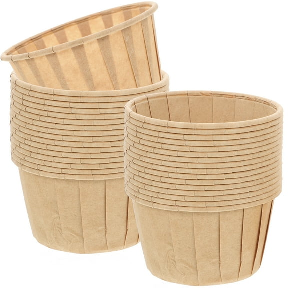 50 Pcs Packing Paper Cups Mini Accessories Party Baking Disposable