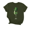 thumbnail image 1 of Jienlioq Hauts Courts pour Femmes T-Shirt Imprimé Col Rond Manches Courtes, 1 of 3