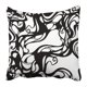 thumbnail image 1 of Funda de almohada ABPHQTO Laberinto Abstracto Negro sobre Blanco 40x40 cm, 1 of 1