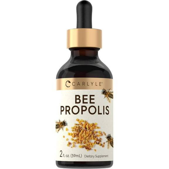 Bee Propolis Tincture Drops | 2 Fl Oz | Liquid Extract Supplement for Men and Women | by Carlyle