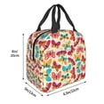 thumbnail image 3 of Honeii Colorful Butterflies Print Lunch Bag Women, Lunch Box Lunch Bag for Women Adult Men, Small Leakproof Cute Lunch Tote Large Capacity Reusable, 3 of 8