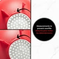 thumbnail image 4 of Starfrit Canning Funnel Set, Fits Regular & Wide Mouth Jars, Engraved Measurements, Non-Slip Handle, Snap-On Strainer, Red, 4 of 8