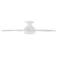 thumbnail image 3 of WAC Odyssey 52" Matte White Integrated LED Smart Flush Mount Ceiling Fan with Remote Control, 3 of 8