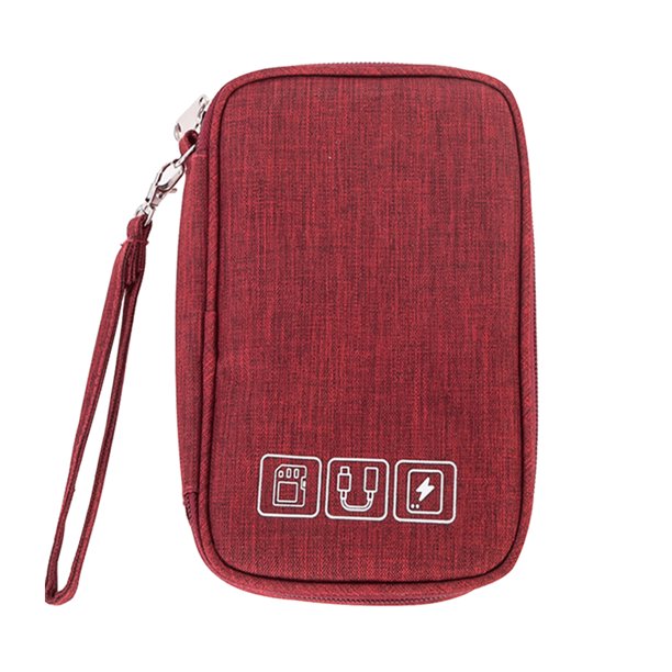 Organizador de cable Likrtyny Para Cargador portátil rojo vino