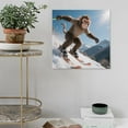 thumbnail image 5 of Monkey Skiing (2) Home Decor Poster Wall Art Hanging Picture Print Bedroom Decorative Painting Posters Room Aesthetic 28x28inch(70x70cm), 5 of 5