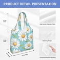 thumbnail image 4 of General Daisies Pattern Daisy Canvas Shoulder Bag for Commuting, 4 of 7