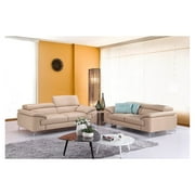 J&M Furniture A973 Italian Leather Love in Peanut