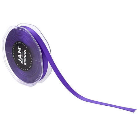 UPC: 0609613734861 | JAM Double Faced Satin Ribbon  3/8 In x 25 Yds  1/Pack  Purple